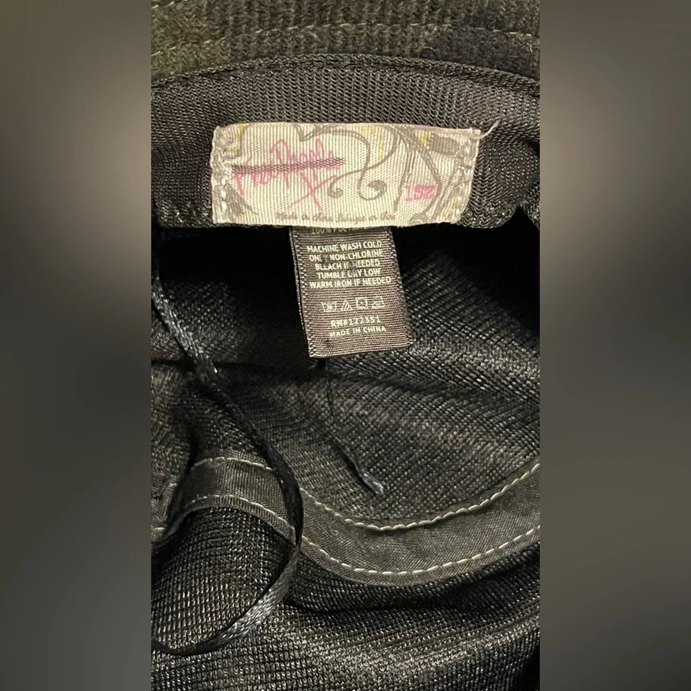 Free People Black Bucket Hat